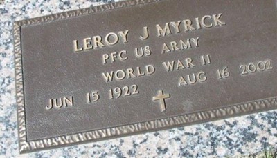 PFC Leroy J. Myrick on Sysoon