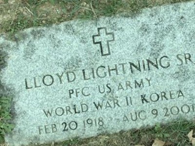Pfc Lloyd Lightning, Sr on Sysoon
