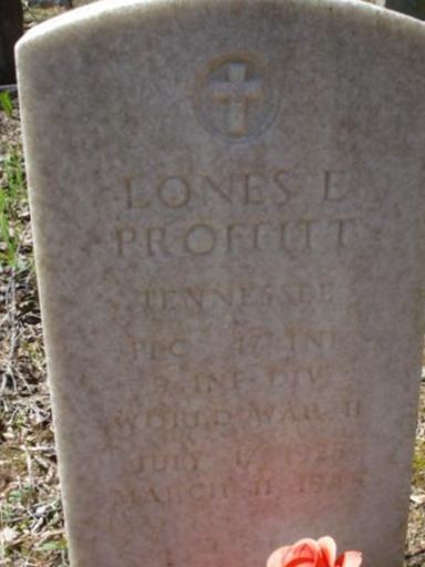 PFC Lones E Proffitt on Sysoon