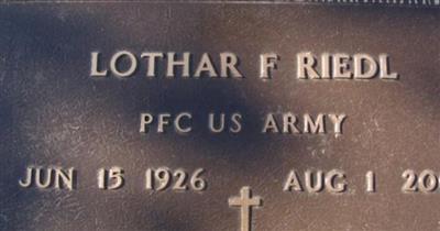 PFC Lothar F. Riedl on Sysoon