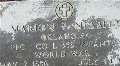 PFC Marion F. Nesbitt on Sysoon