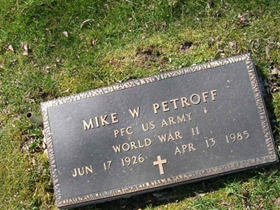 PFC Mike W Petroff on Sysoon