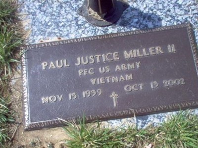 PFC Paul Justice Miller, II on Sysoon