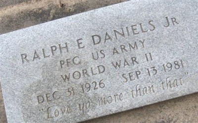 PFC Ralph E. Daniels, Jr on Sysoon
