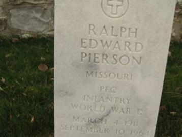 Pfc Ralph Edward Pierson on Sysoon