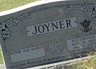PFC Roy Chester Joyner on Sysoon