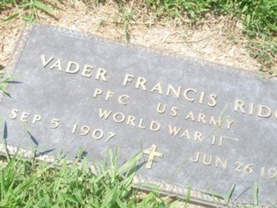 PFC Vader Francis Ridge on Sysoon