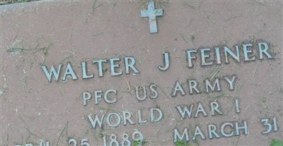 PFC Walter J. Feiner on Sysoon