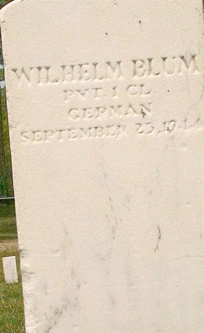 PFC Wilhelm Blum on Sysoon