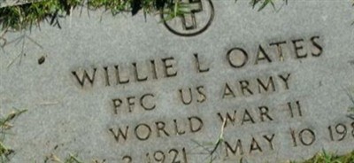 PFC Willie L Oates on Sysoon