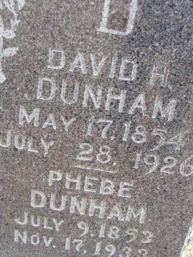 Phebe Kearney Dunham on Sysoon