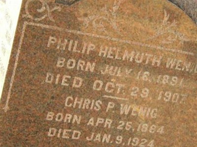 Philip Helmuth Wenig on Sysoon