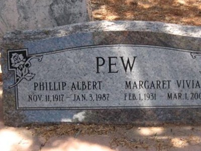 Phillip Albert Pew on Sysoon