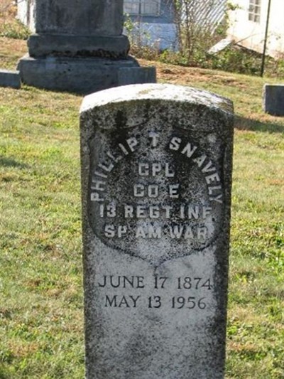 Phillip T Snavely, Find a grave on Sysoon Phillip T Snavely on Sysoon