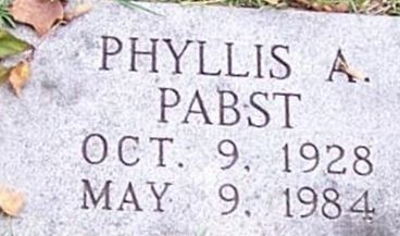 Phyllis A Pabst on Sysoon