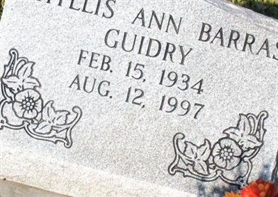 Phyllis Ann Barras Guidry, Find a grave on Sysoon Phyllis Ann Barras Guidry on Sysoon