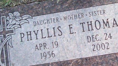 Phyllis E Thomas on Sysoon