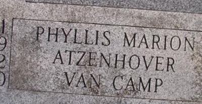 Phyllis Marion Atzenhover Van Camp on Sysoon