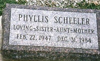 Phyllis McGraw Scheeler on Sysoon