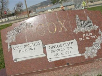 Phyllis Olsen Cox, Find a grave on Sysoon Phyllis Olsen Cox on Sysoon