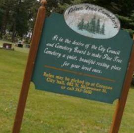 Pine Tree Cemetery on Sysoon