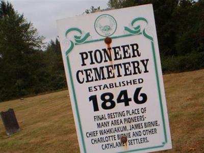 Pioneer Cemetery, Cathlamet on Sysoon