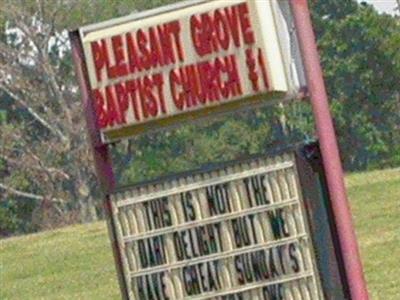 Pleasant Grove Baptist Church Cemetery on Sysoon