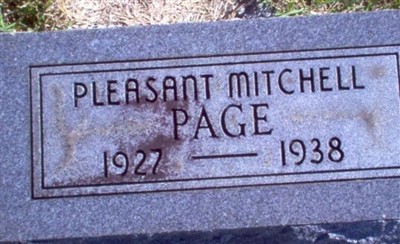 Pleasant Mitchell Page on Sysoon