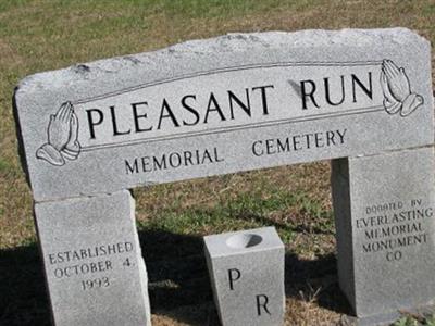 Pleasant Run Memorial Cemetery on Sysoon