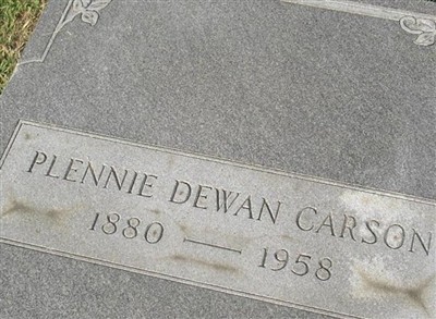 Plennie Dewan Carson on Sysoon