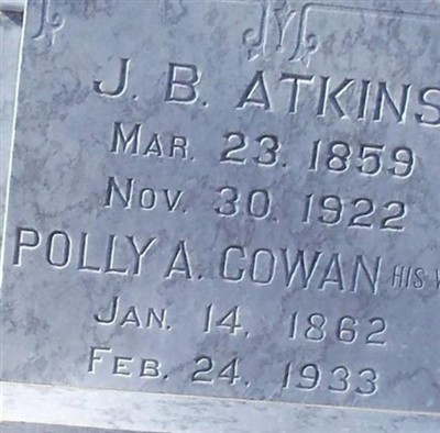 Polly A Cowan Atkins on Sysoon
