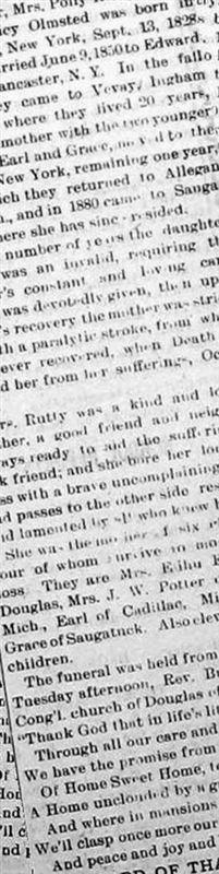 Polly Loticy Olmstead Rutty on Sysoon
