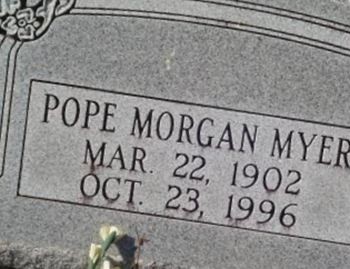 Pope Morgan Myer on Sysoon