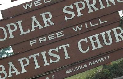 Poplar Springs Baptist Church Cemetery on Sysoon