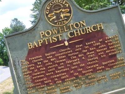 Powelton Baptish Church on Sysoon