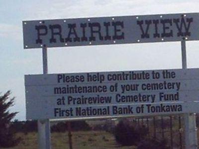 Prairie View Cemetery on Sysoon