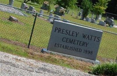 Presley Watts Cemetery on Sysoon