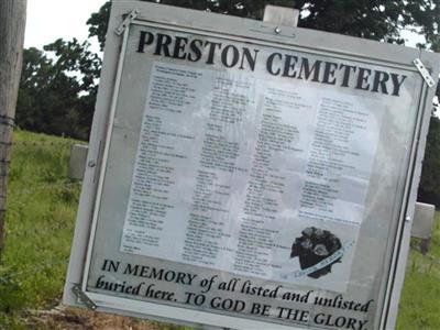 Preston Cemetery on Sysoon