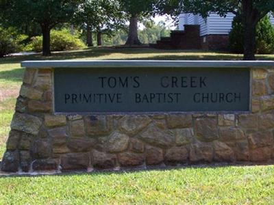 Toms Creek Primitive Baptist Church Cemetery on Sysoon