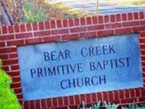 Bear Creek Primitive Baptist Church Cemetery on Sysoon