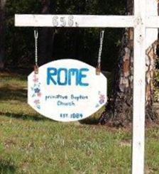 Rome Primitive Baptist Church Cemetery on Sysoon