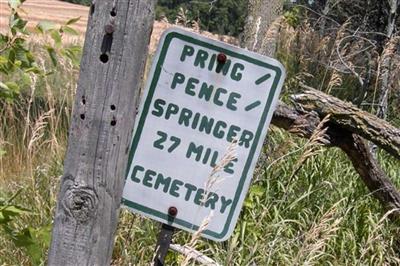 Pring/Pence/Springer/27 Mile Cemetery on Sysoon