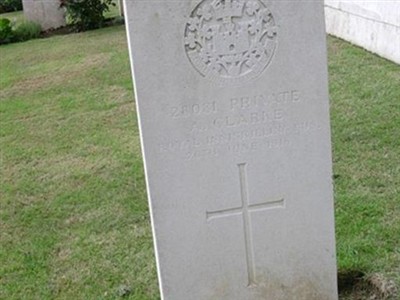 Private A Clarke on Sysoon