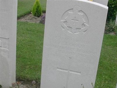 Private A J Oram on Sysoon