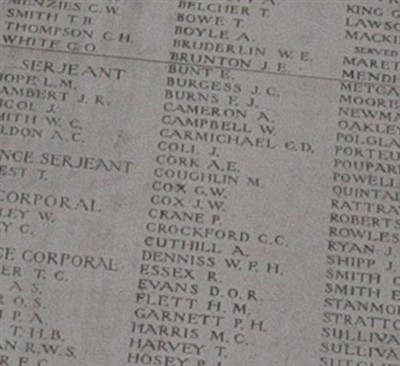 Private Alexander Cuthill on Sysoon