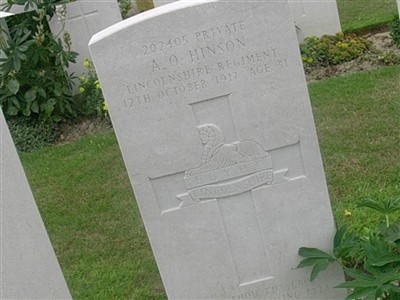 Private Alfred Hinson on Sysoon
