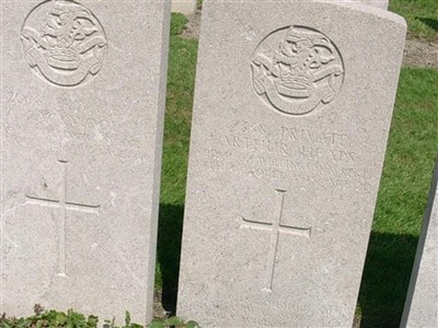 Private Arthur Heaps on Sysoon