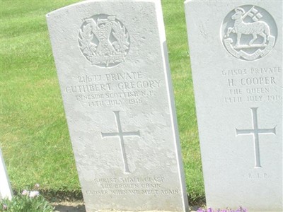 Private Cuthbert Gregory on Sysoon