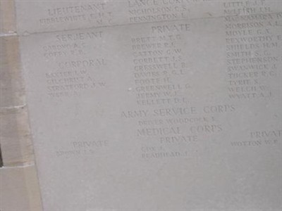Private David D Moore on Sysoon