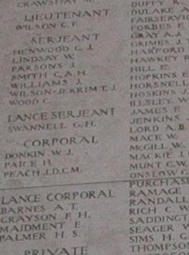 Private Frederick James Forbes on Sysoon